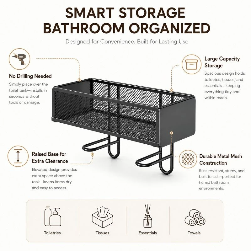Over‑toilet Storage Rack best